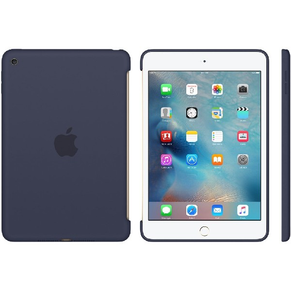 Funda tablet - APPLE Silicone Case, MKLM2ZM,Para iPad mini 4, Azul noche