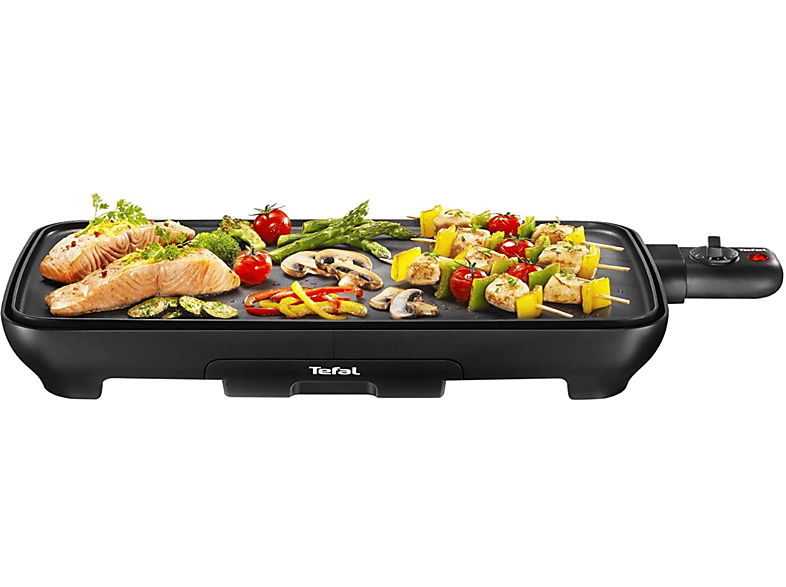 Plancha De Asar tefal cb501812 barbacoa cb5018 cocina 2000 w grandes dimensiones termostato ajustable placa aluminio compatible con lavavajillas malaga y parrilla aire libre mesa 2000w 50x26.5cm