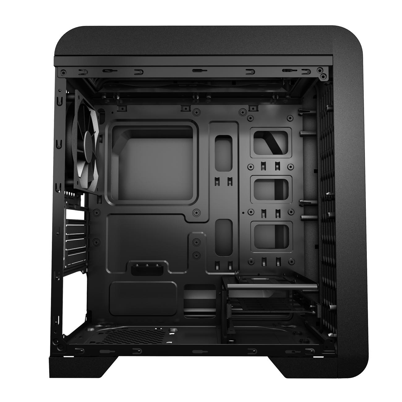 AEROCOOL QS-240 PC-Gehäuse, Schwarz