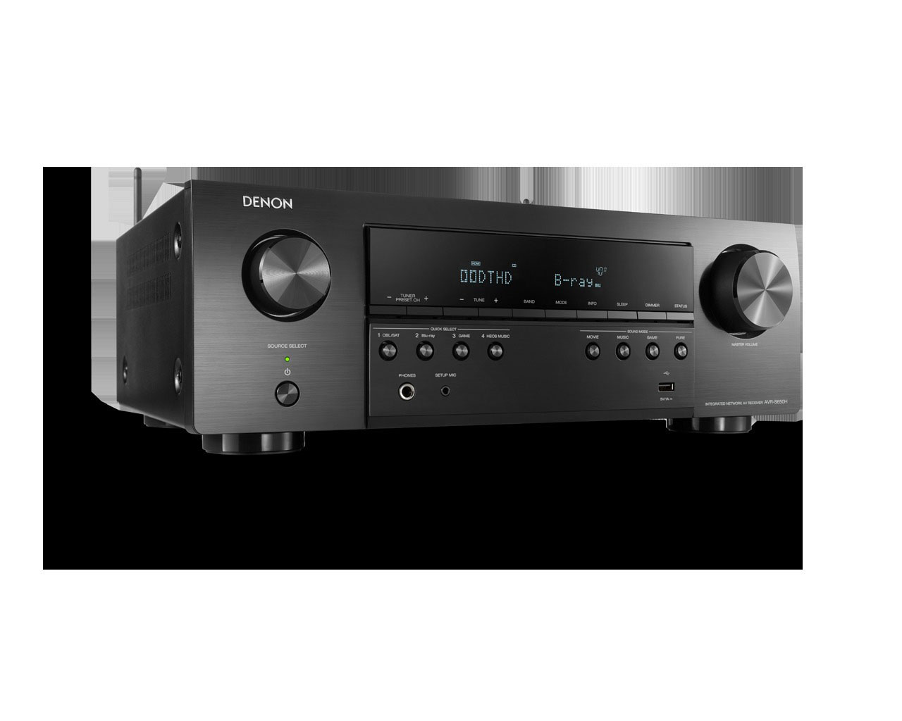 DENON AVR-S650 AV-Receiver (5.2 Kanäle, schwarz)