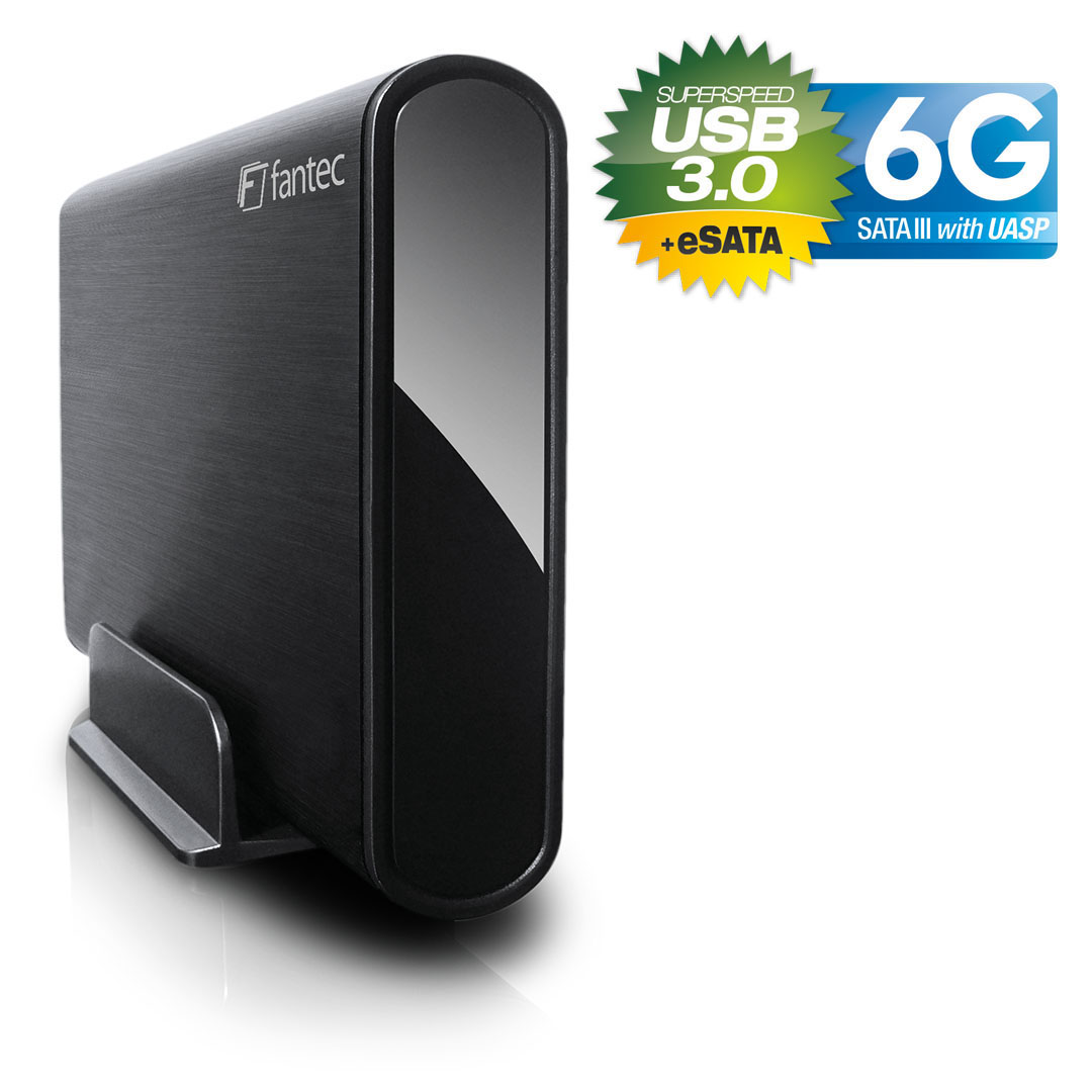 FANTEC DB-ALU3e-6G, Schwarz