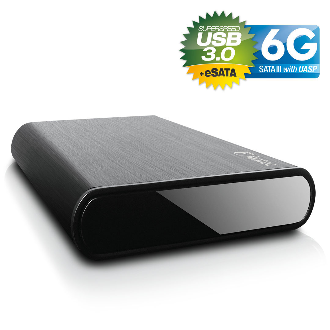 FANTEC DB-ALU3e-6G, Schwarz
