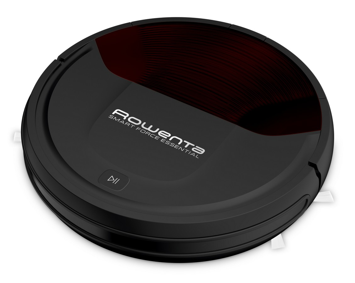 Robot aspirador - Rowenta RR6933 Smart Force Essential Aqua, Mopa, 65 dB, Autonomía 150 min, Negro