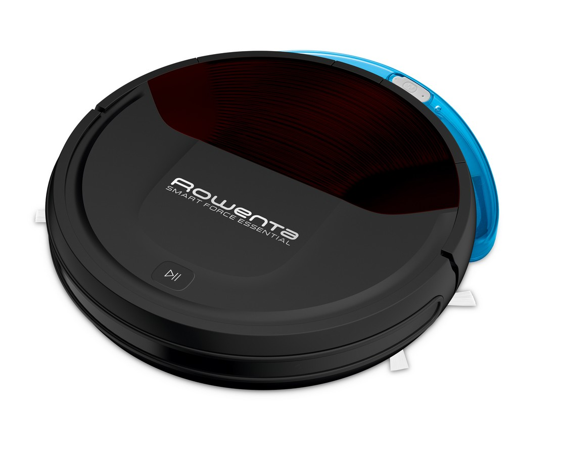 Robot aspirador - Rowenta RR6933 Smart Force Essential Aqua, Mopa, 65 dB, Autonomía 150 min, Negro