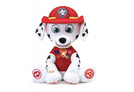 VTECH Marshall liest vor Spielzeughund, Weiß/Rot