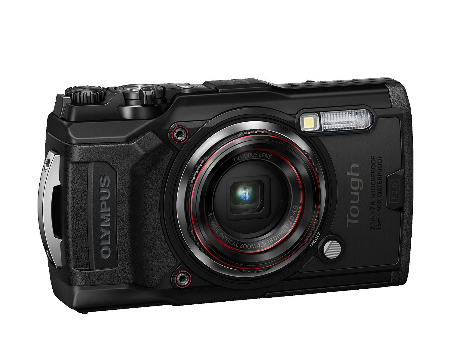 OLYMPUS TG-6 Digitalkamera Schwarz, 4x opt. Zoom, LCD, WLAN