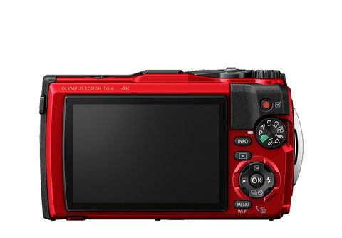TG-6 Zoom, Rot WLAN | Digitalkamera, , OLYMPUS SATURN opt. kaufen LCD, Rot, Digitalkamera 4x