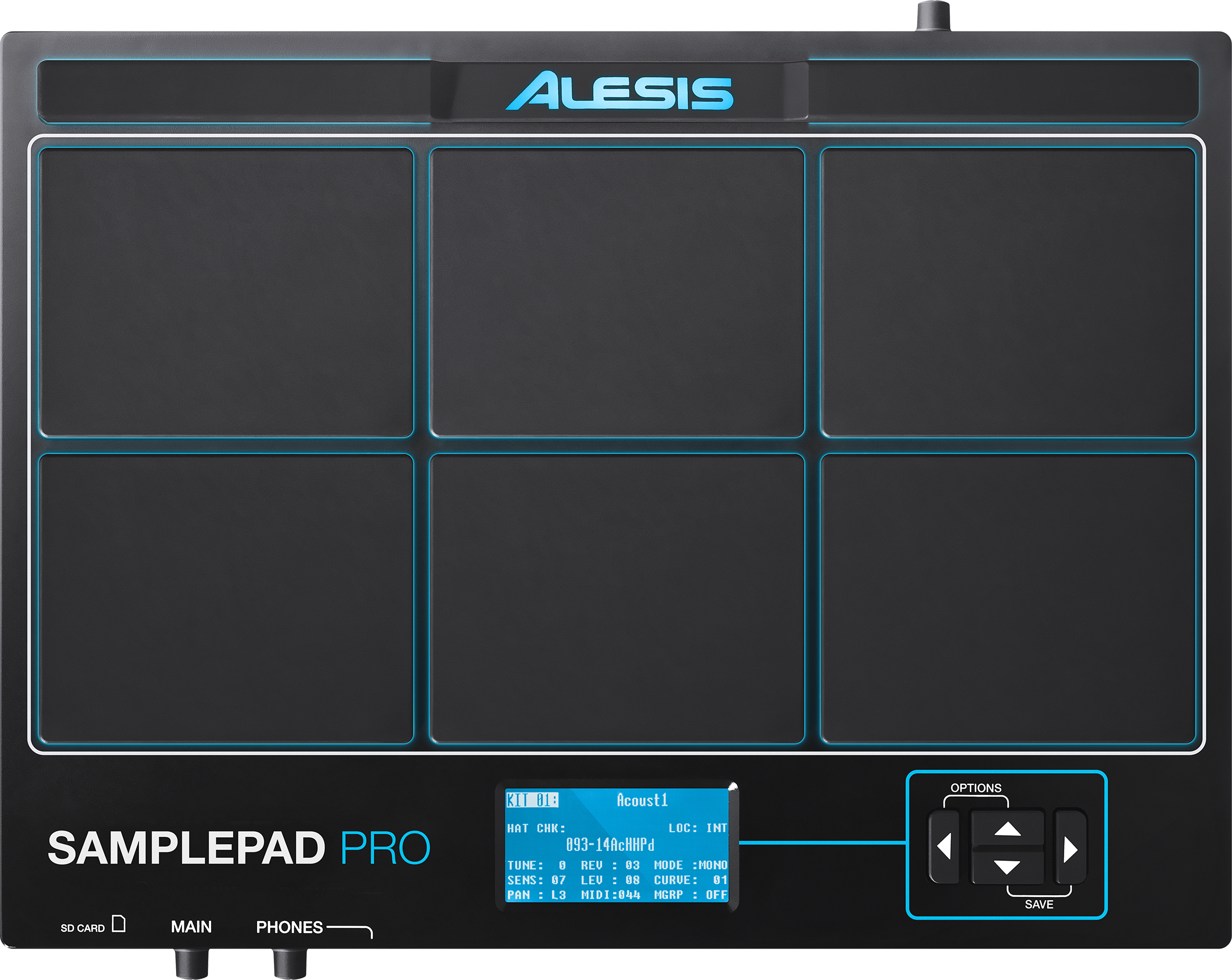ALESIS SamplePad Pro - All-In-One Percussion Instrument (Schwarz)