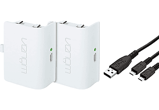 VENOM Xbox One akkumulátor csomag + töltőkábel, fehér (VS2860)