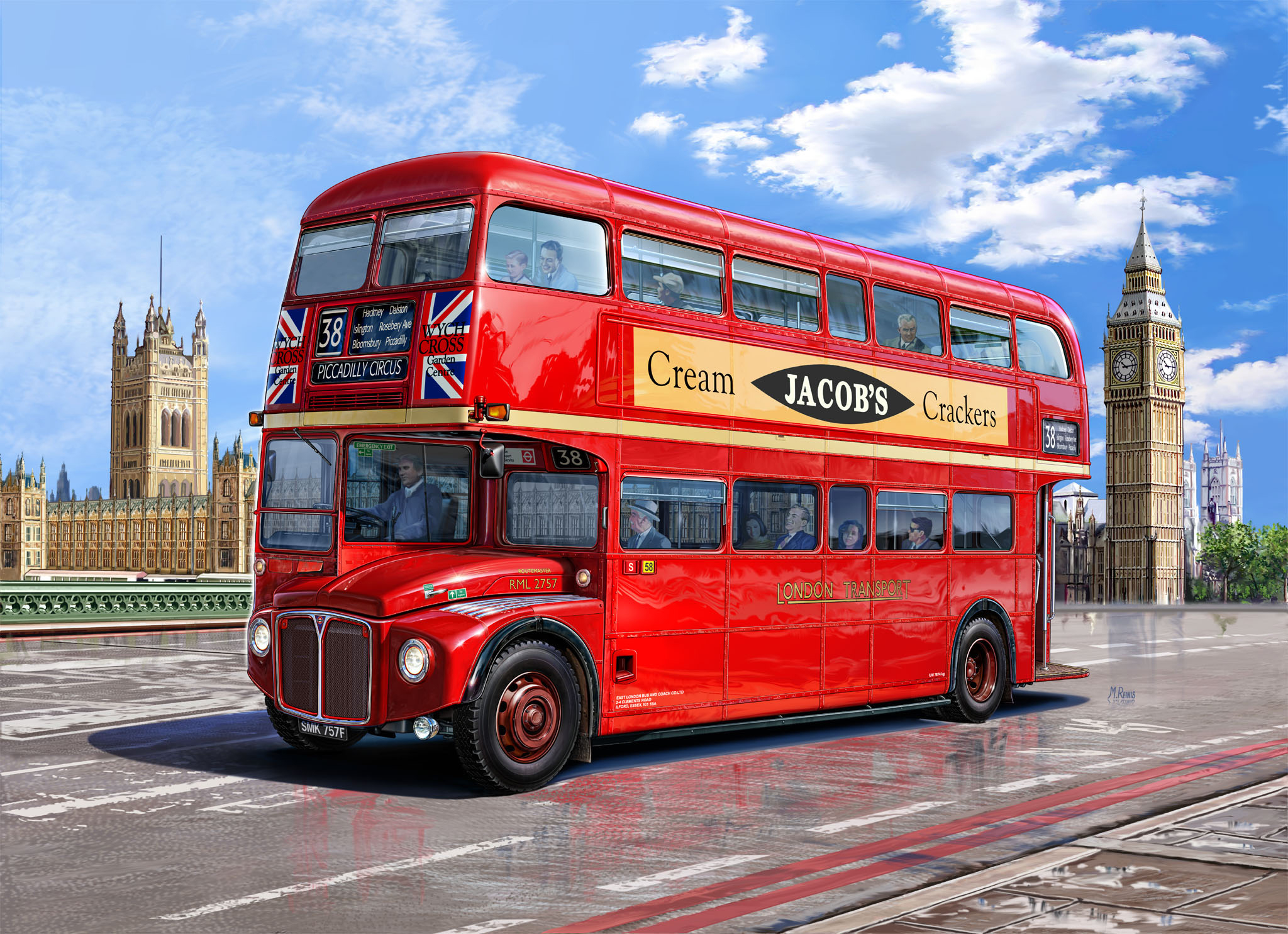 REVELL London Mehrfarbig Bus 07651 Bausatz,