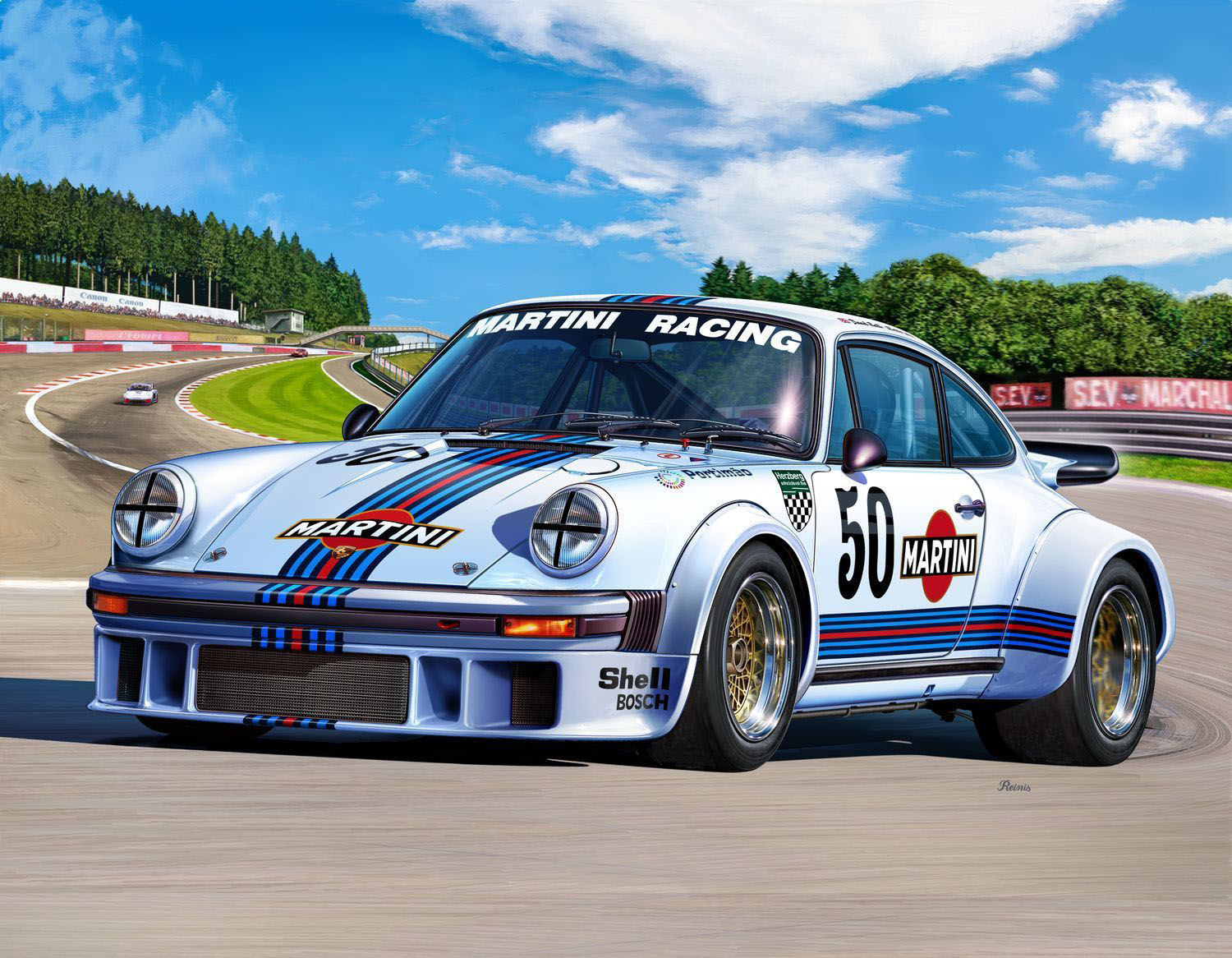 07685 Mehrfarbig Porsche 934 REVELL Bausatz, Martini RSR