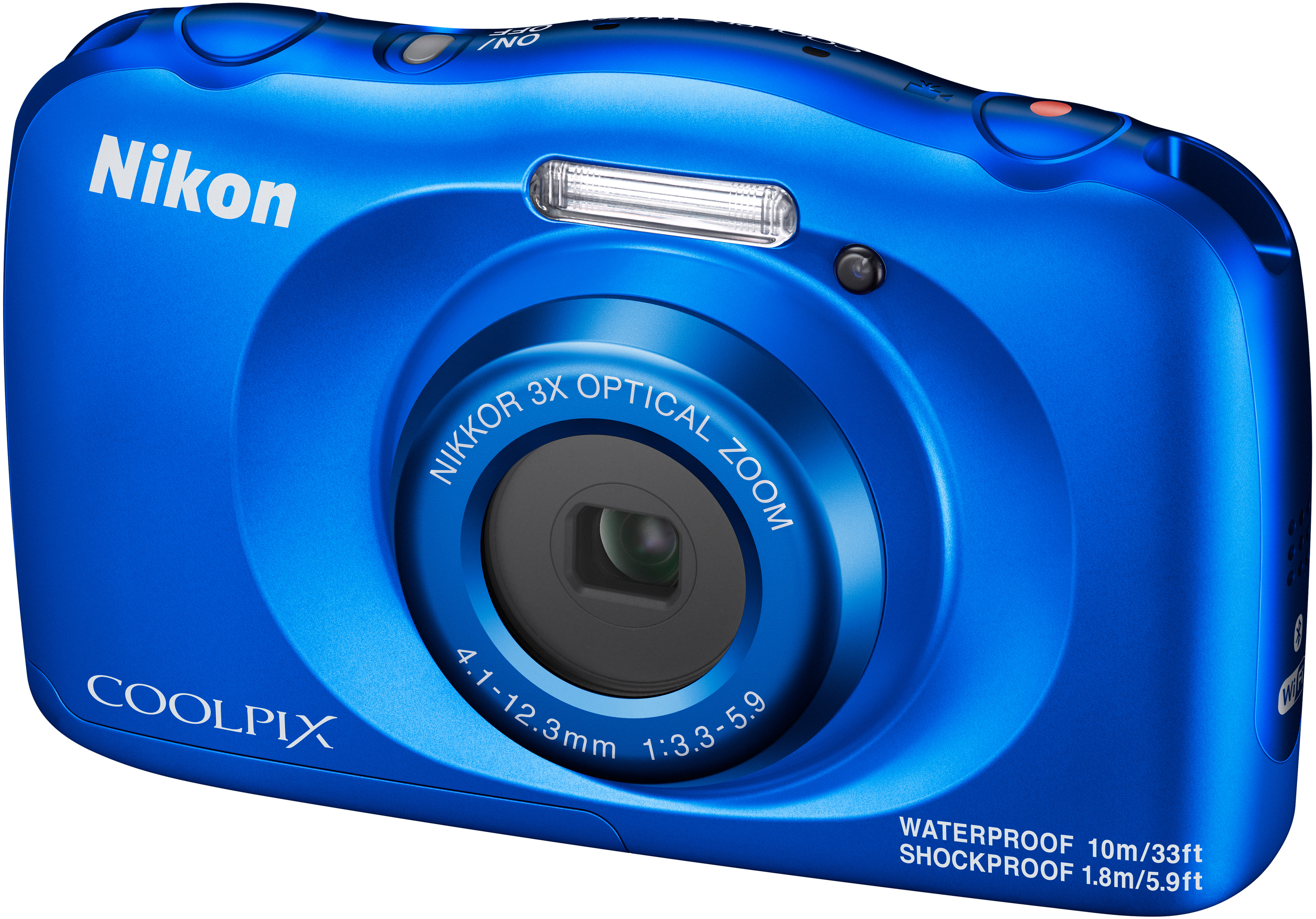 NIKON W 150 Rucksack Kit Digitalkamera Blau, 3 fach opt. Zoom, LCD-TFT