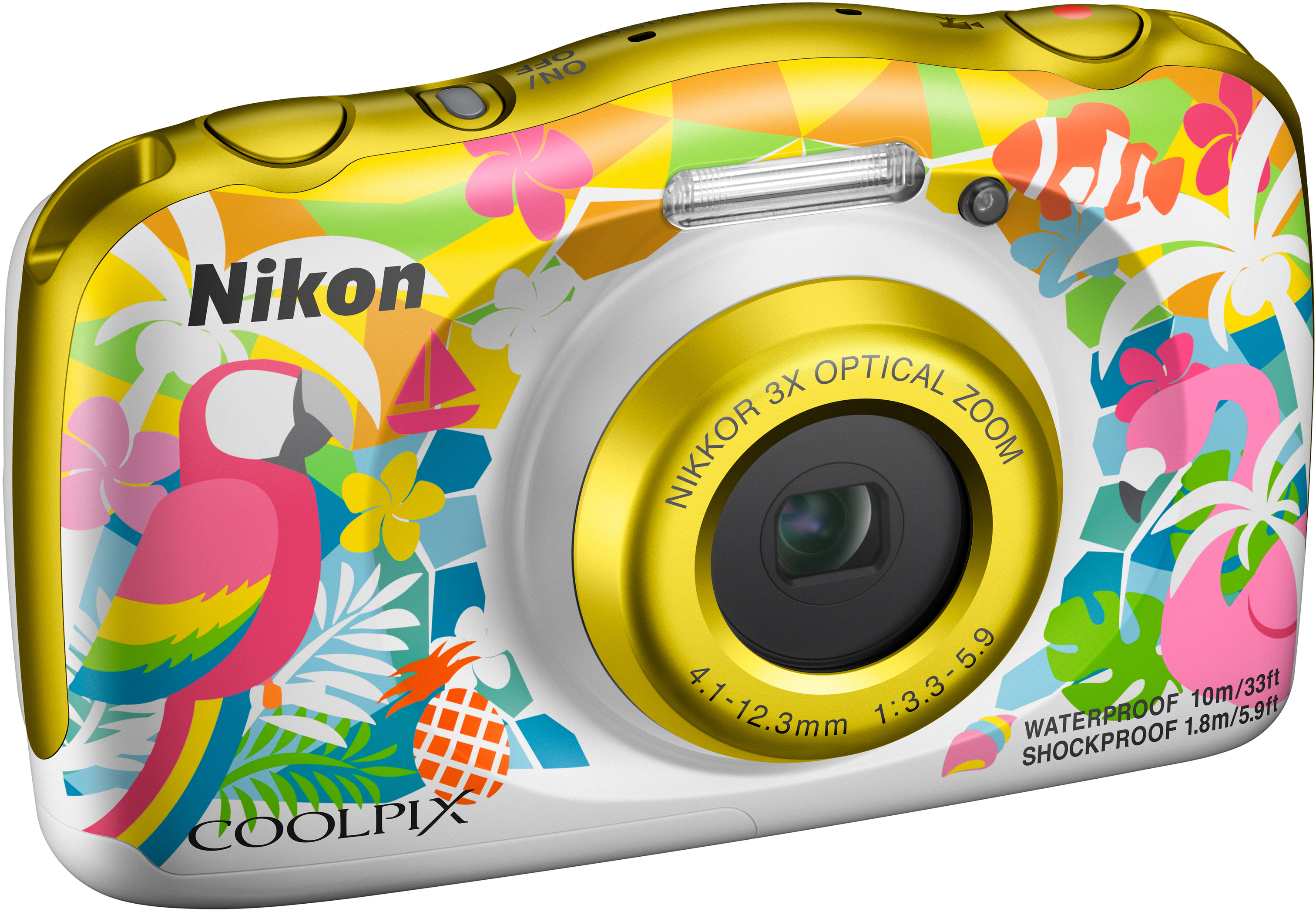 NIKON W 150 Rucksack Kit Digitalkamera Mehrfarbig, 3 fach opt. Zoom, LCD-TFT