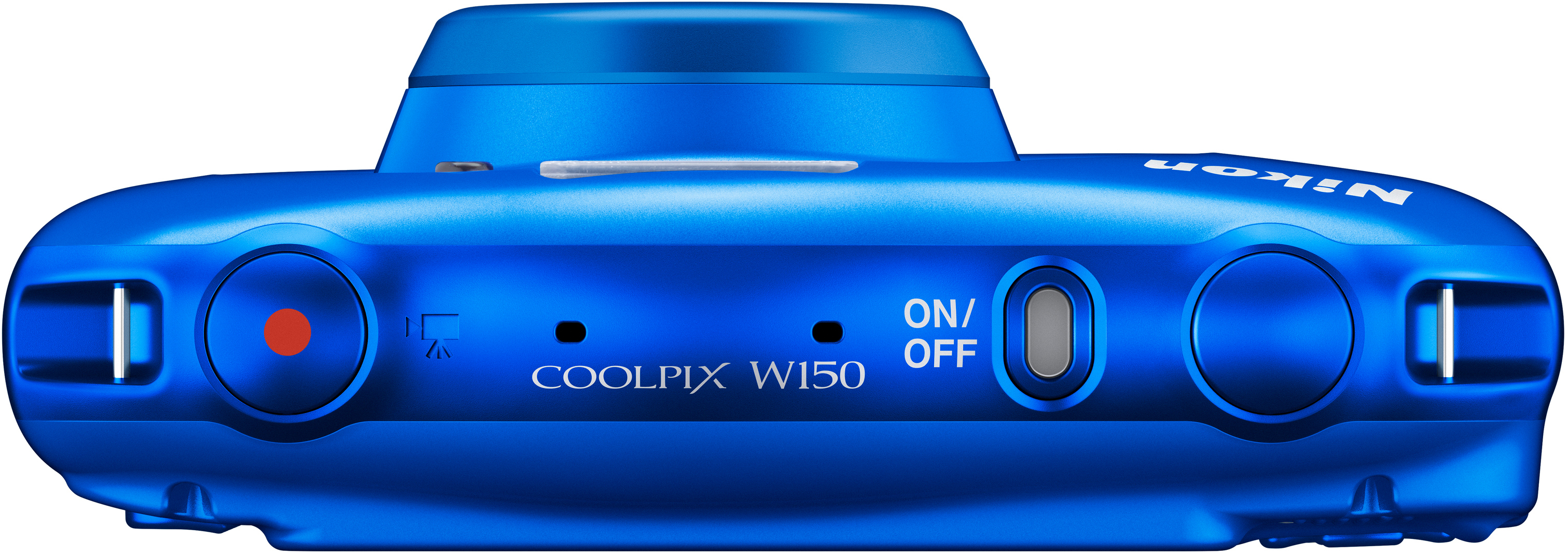NIKON W 150 Rucksack Kit Digitalkamera Blau, 3 fach opt. Zoom, LCD-TFT