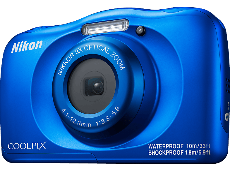 NIKON W 150 Rucksack Kit Digitalkamera Blau, , 3 fach opt. Zoom, LCD-TFT