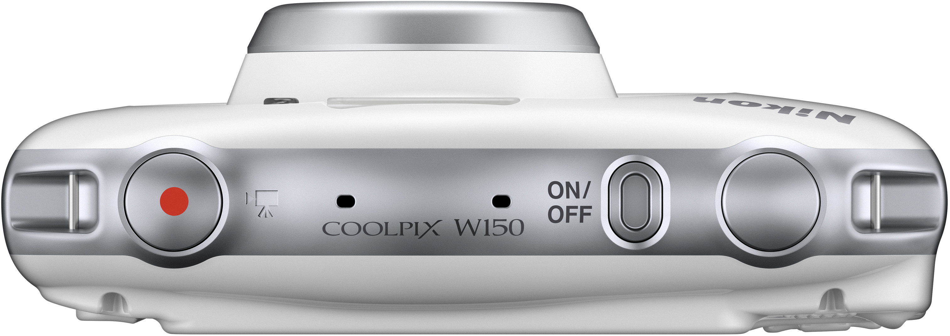 NIKON W 150 LCD-TFT Kit fach opt. Rucksack Zoom, 3 Weiß, Digitalkamera