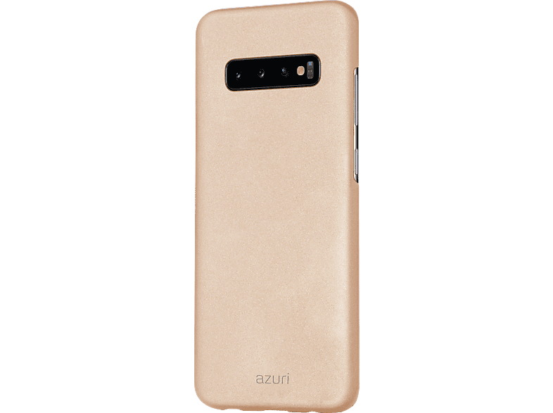 AZURI Cover Metallic soft touch Galaxy S10 Gold (AZCOVMETSAG973-GLD)