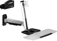 Wandmontierbarer Monitorständer mit Gasfederung, bis 30 Zoll, silber (WWSS1GS-1E)