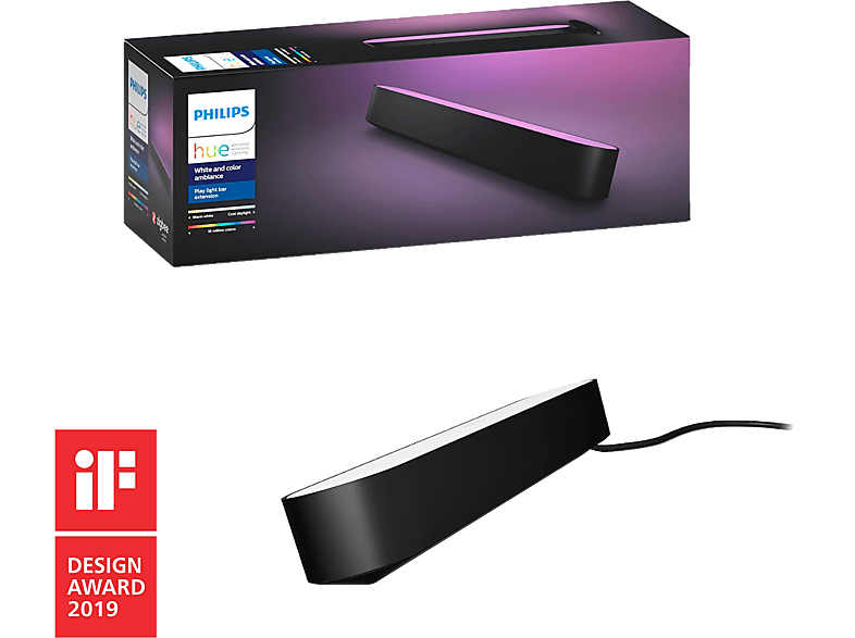 Philips Hue Lampe D'ambiance Play Pack Extension Rgb Noir (7820330p7)