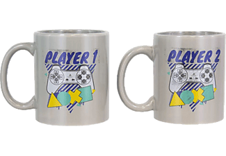 PALADONE PlayStation Player 1 & Player 2 - Tassen-Set (Mehrfarbig)