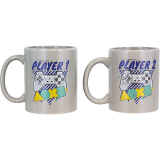 PALADONE PlayStation Player 1 & Player 2 - Tassen-Set (Mehrfarbig)