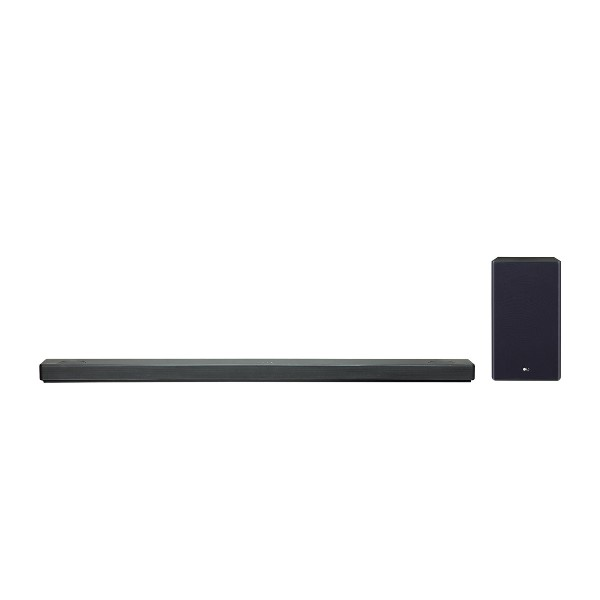 Barra de sonido - LG SL10YG, 5.1.2 570W, Meridian, Asistente de Google, Dolby Atmos, Negro