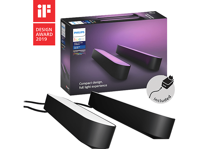 Philips Hue Sfeerverlichting Hue Play 2-pack Zwart (7820230p7)