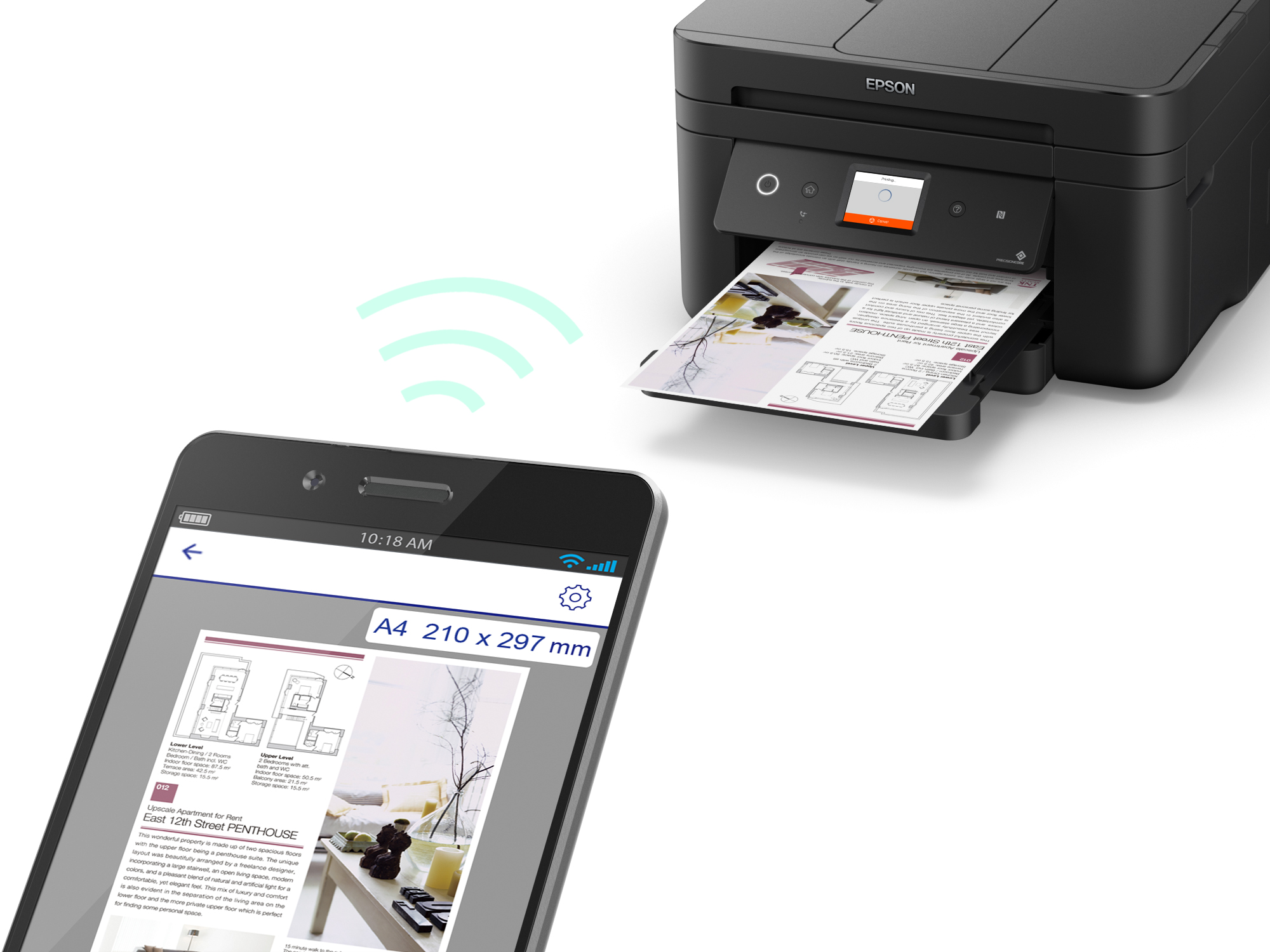 EPSON WF-2860 DWF 4-in-1 Multifunktionsgerät