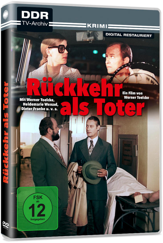 DVD-Hülle für 'Rückkehr als Toter' mit Schauspielern und Titel.