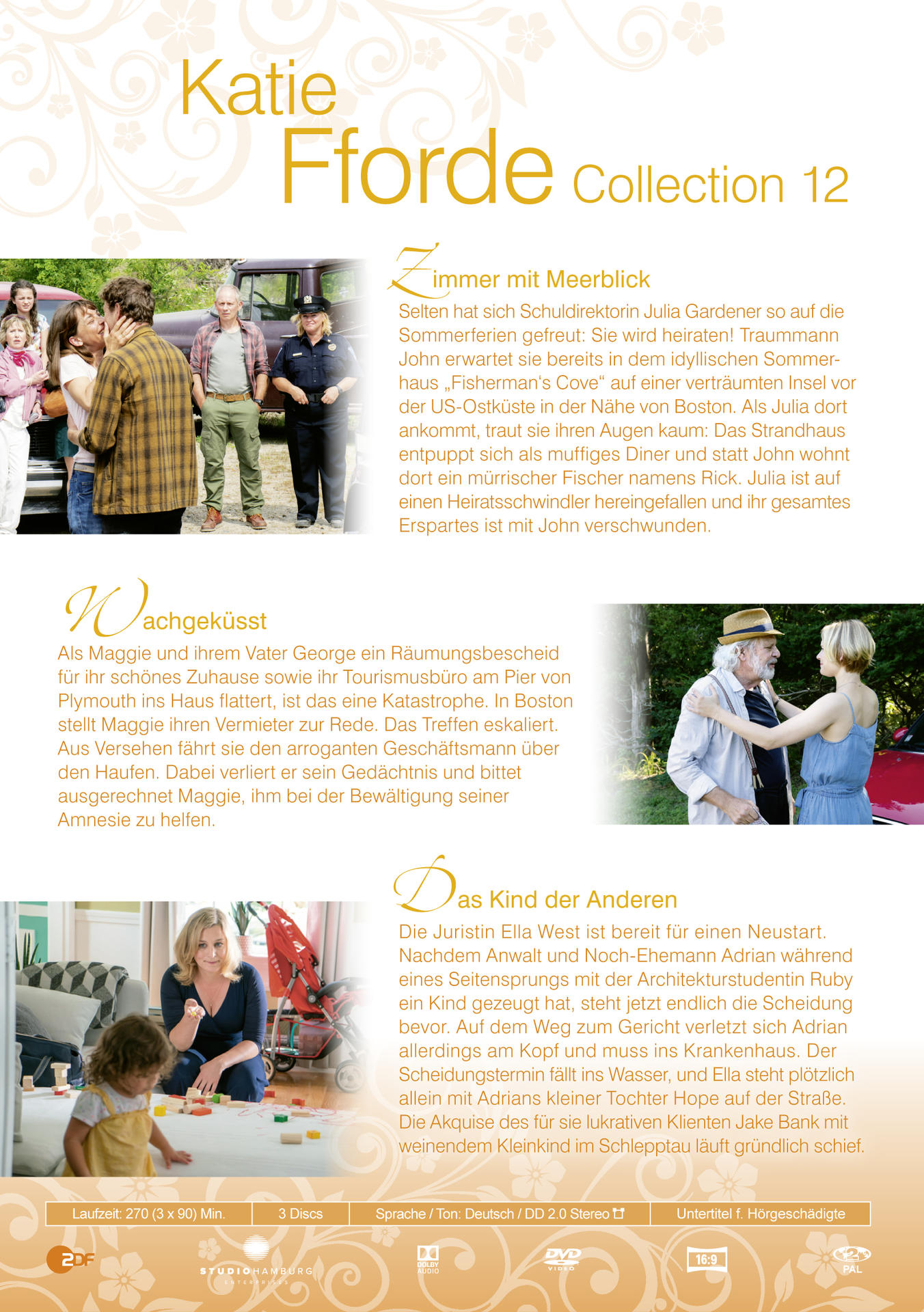 DVD-Hülle mit mehreren Personen, Text auf Deutsch und einem Bild aus dem Film.