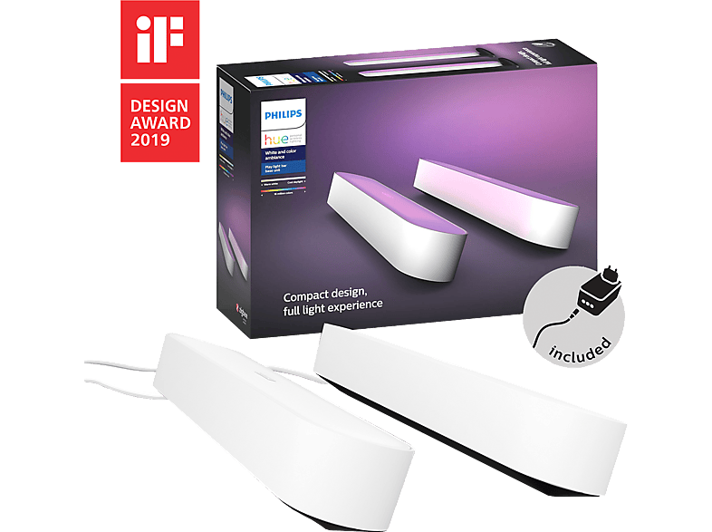Philips Hue Sfeerverlichting Hue Play 2-pack Wit (7820231p7)