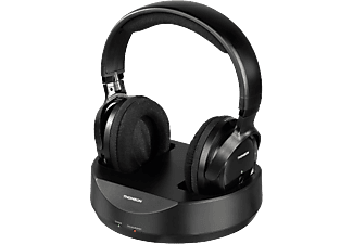 THOMSON WHP3001BK - Funkkopfhörer mit Ladestation (Over-ear, Schwarz)