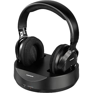 THOMSON WHP3001BK - Funkkopfhörer mit Ladestation (Over-ear, Schwarz)