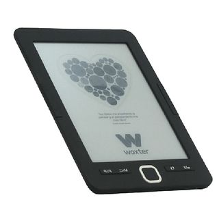 eReader - Woxter Scriba 195, Para eBook, 4GB capacidad y 6 pulgadas, Negro
