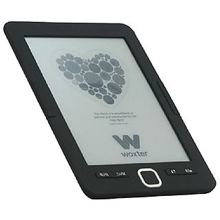 eReader - Woxter Scriba 195, Para eBook, 4GB capacidad y 6 pulgadas, Negro