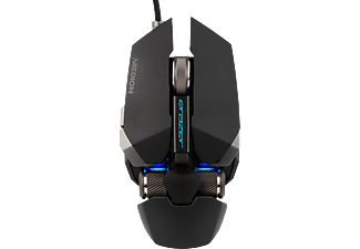 MEDION ERAZER X81666 - Gaming Maus, Kabelgebunden, Optisch mit Laserdioden, 12000 dpi, Schwarz