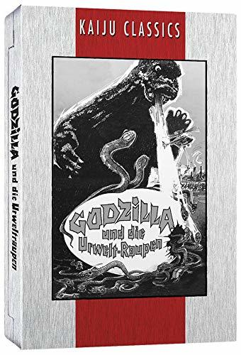 DVD-Hülle mit Godzilla-Bild. Godzilla speit Feuer auf eine Stadt. Der Titel ist auf Deutsch.