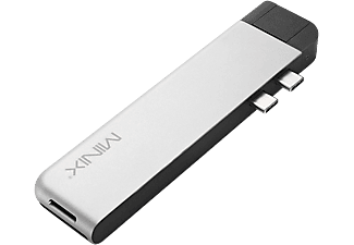 MINIX NEO C-D PRO - Adaptateur multiport USB-C (Argent)