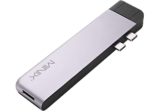 MINIX NEO C-D PRO - USB-C Multiport Adapter (Grigio)