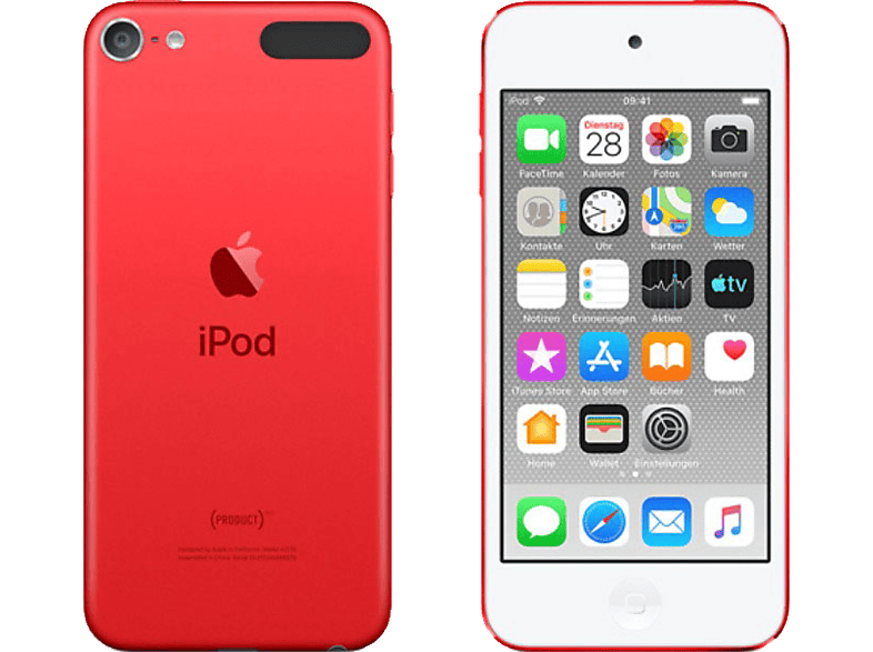 APPLE MVJF2FD/A iPod Touch 256 GB, Red | Mp4-Player