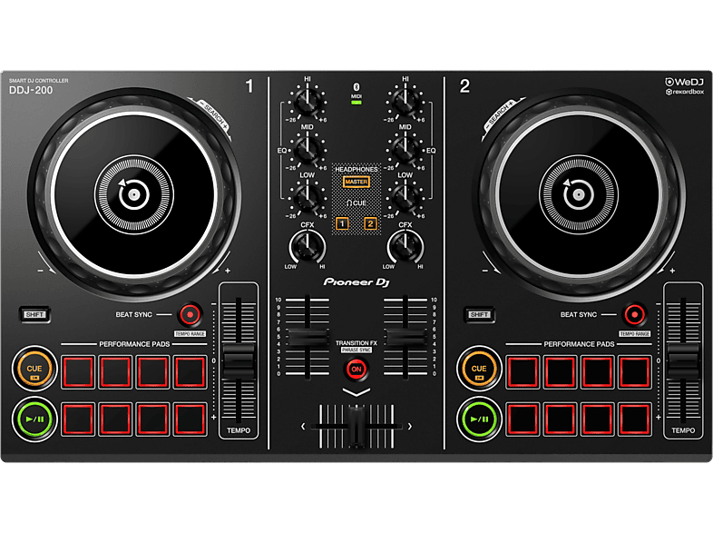 PIONEER DJ Slimme DJ-controller DDJ-200 (4573201241658)