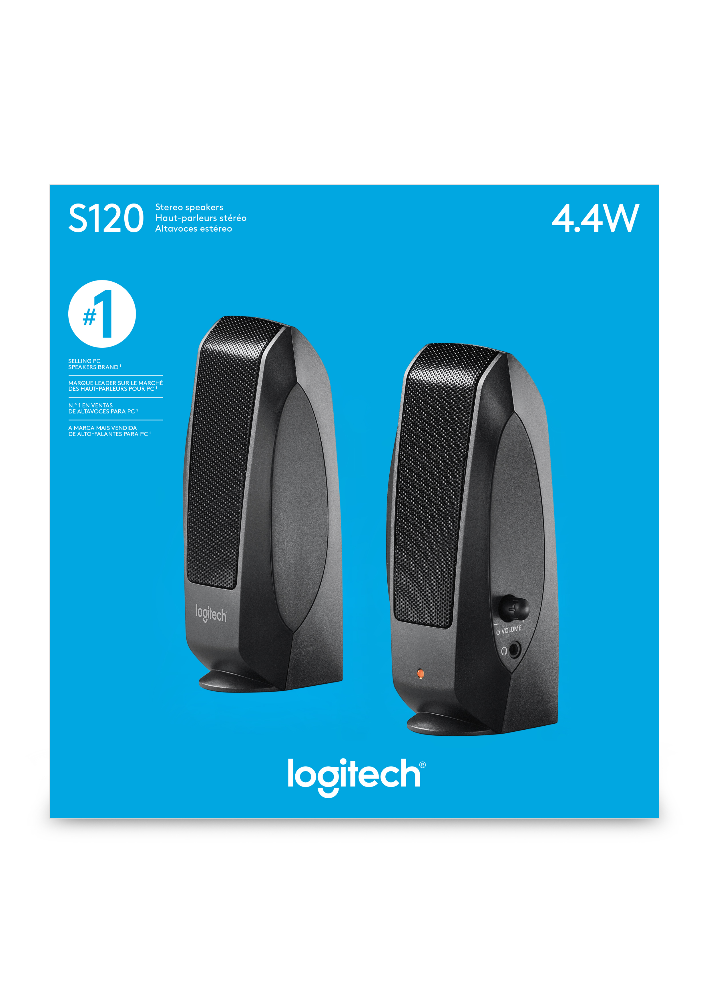 LOGITECH S120 Hoparlör OEM Kutulu   Siyah 