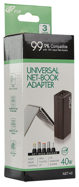FSP NET40 40W Laptop Universal Adaptör