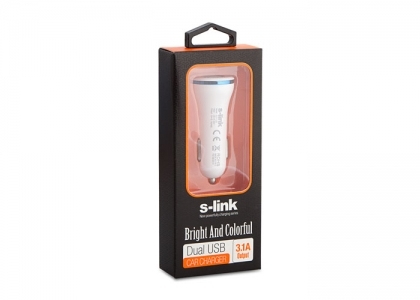 S-LINK SLP-120 Pro Araç Şarj Cihazı Beyaz