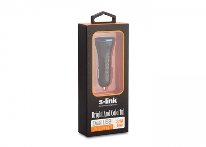S-LINK SLP-120 Araç Şarj Cihazı Siyah