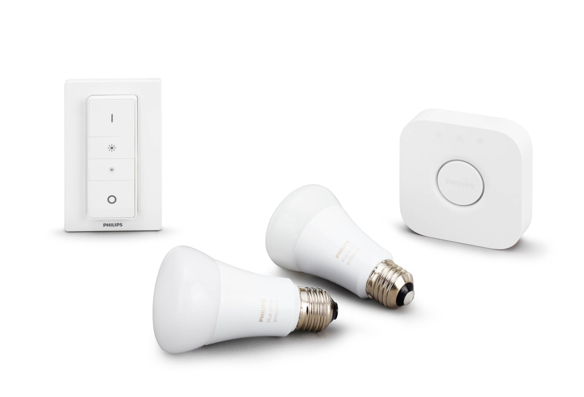 PHILIPS Hue Beyaz Ambiyans Akıllı Set x2 Kumandalı (E27)