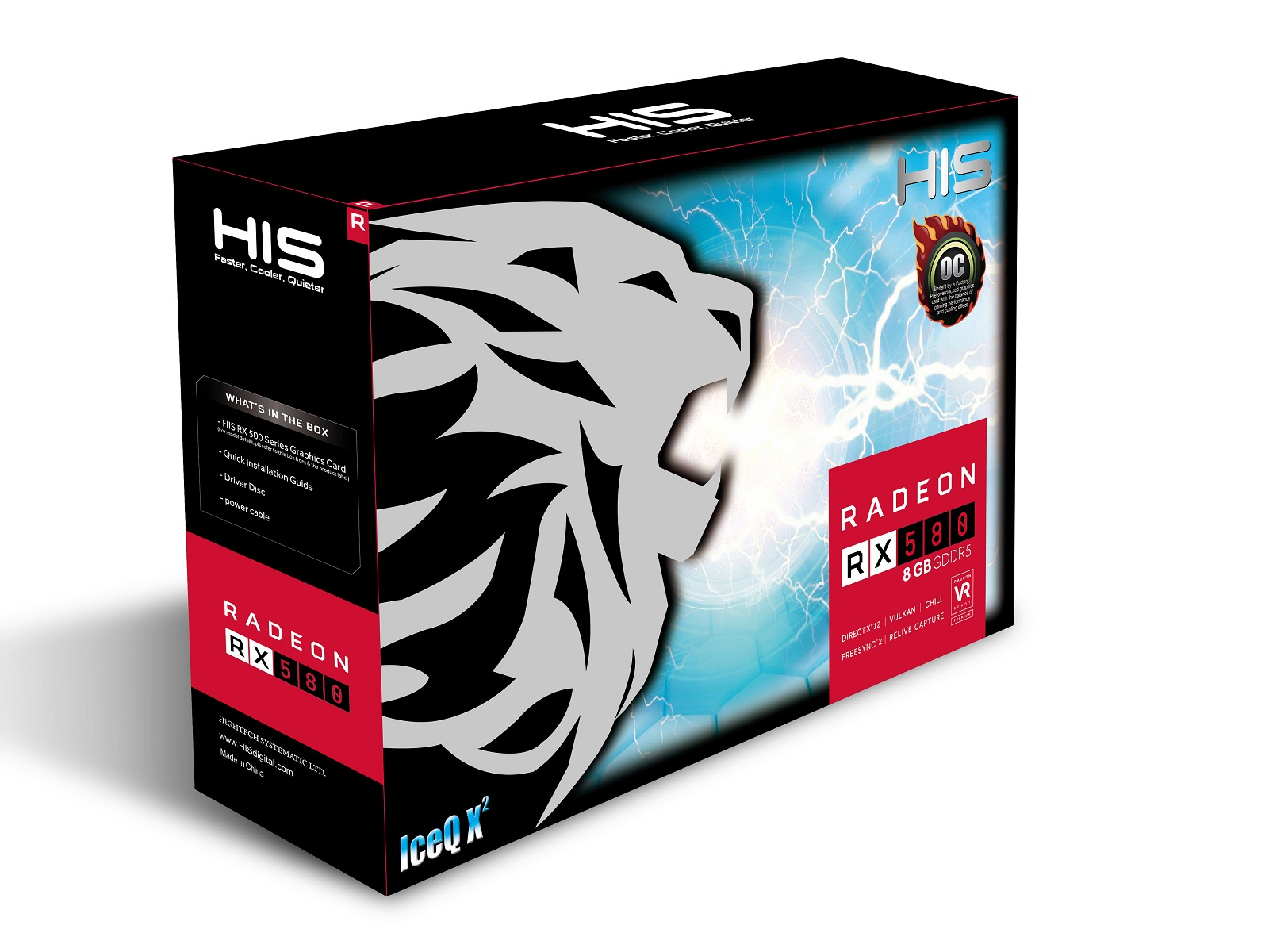 HIS HS-580R8LCBR AMD RX580 ICEQX2 OC 8GB Ekran Kartı