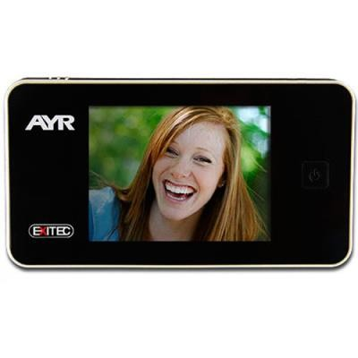 Mirilla digital - AYR Exitec 752, 3.2", 0.3 MP, Diámetro 14-22 mm, Grosor 38-110 mm, Cromo brillo