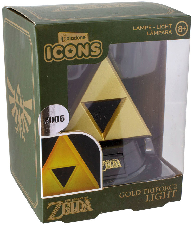 PALADONE The Legend of Zelda: Gold Triforce - Lampe de table (Or/Noir)