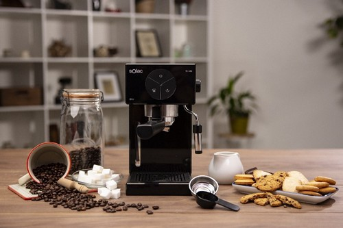 Cafetera express - Solac CE4501 Squissita, 20 bares, Depósito 1.7 L, 1000 W, Vaporizador, Negro